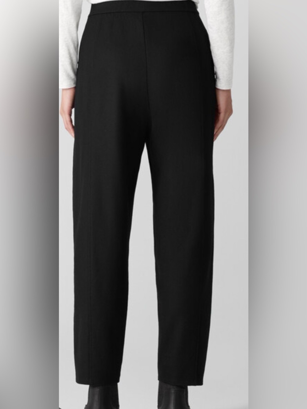 Eileen Fisher felted wool lantern trouser pants. Size small